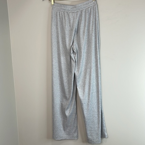 5/$25 Bluenotes High Rise Super Soft Rib Wide Leg Lounge Pajama Pant Gray XS - Picture 6 of 10